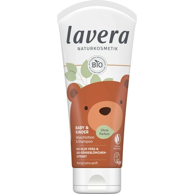 lavera Čistící mléko a šampon pro miminka a děti 200 ml