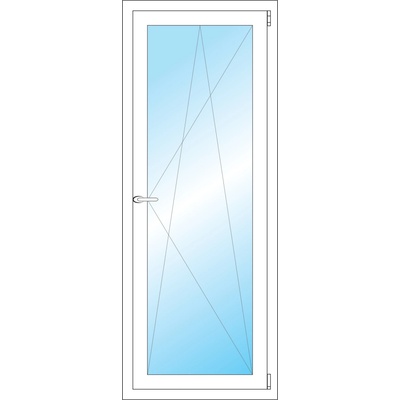 OKNA HNED Plastové okno 60x154 cm (600x1540 mm) bílé otevíravé a sklopné pravé