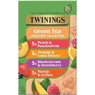 TWININGS zelené čaje výběrová kolekce GREEN TEA 20 sáčků 35 g