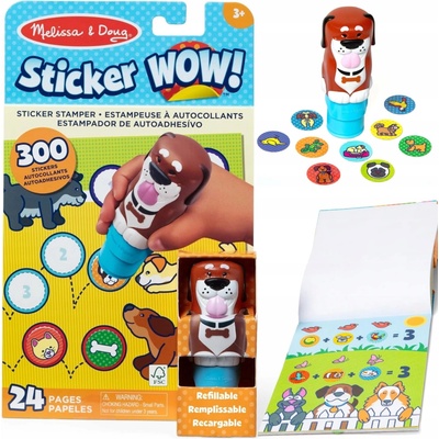 Melissa & Doug RAZÍTKO S NÁLEPKAMI 300 ks Pejsci StickerWowská knížka