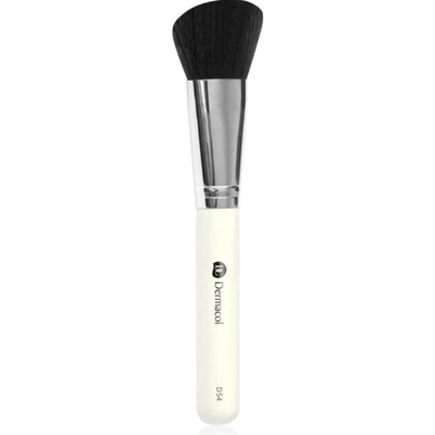 Dermacol D54 Cosmetic Brush Angled Top with case Zkosený štětec s pouzdrem