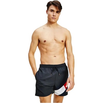 Tommy Hilfiger Бански гащета Tommy hilfiger Colour Blocked Slim Fit Mid swimming shorts - Black (Black)