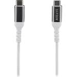 T'nB Кабел, USB Type-C към USB Type-C, 2 m, 100 W, Бял цвят (TCUSBC100W)
