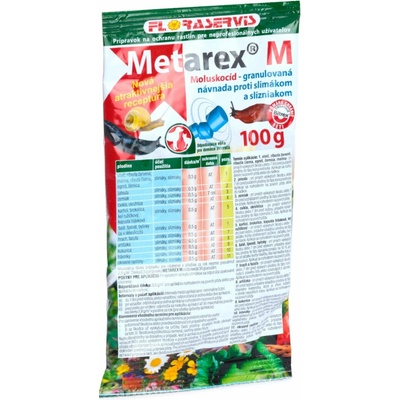 Metarex, granulovaná návnada na slimáky, 100g