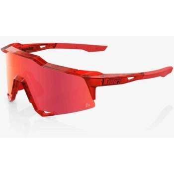 100% % Speedcraft LE Слънчеви очила Peter Sagan, Gloss Translucent Red - Hiper Red Mirror (60007-00032)