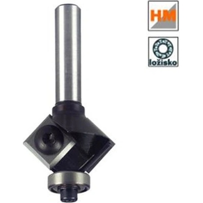 IGM F042-45081 - Úhlová žiletková fréza na dřevo pr. 29x12mm, 45° s ložiskem, stopka 8 mm, IGM