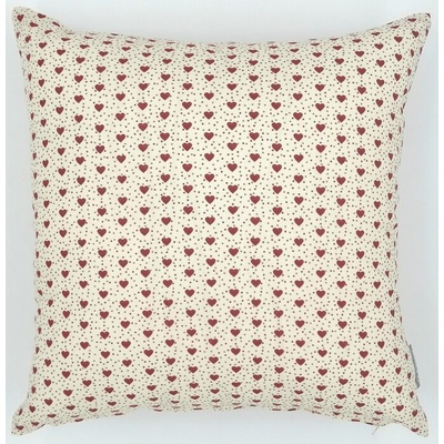Bytema Mini srdiečko smotanový červené srdce 40 x 40 cm