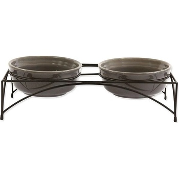 DOG FANTASY Sada misiek keramické so stojanom 2 x 12,5 x 5 cm