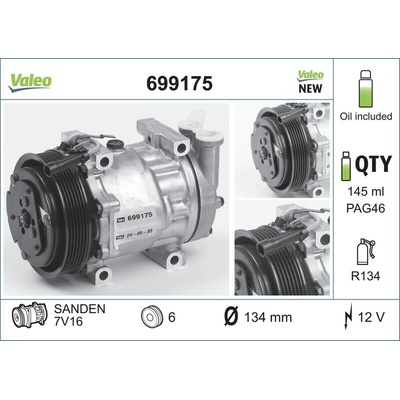Kompresor, klimatizace VALEO 699175
