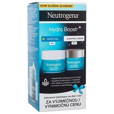 Neutrogena Hydro Boost : denní pleťový gel Hydro Boost Water Gel 50 ml + noční pleťový krém Hydro Boost Sleeping Cream 50 ml
