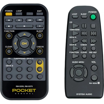 GENERAL Sony rm-sd50 - дистанционно управление дубликат (rm-sd50)