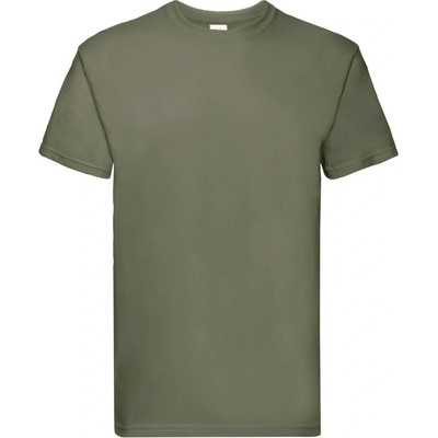 Fruit of the Loom triko pánské Super Premium T olivové