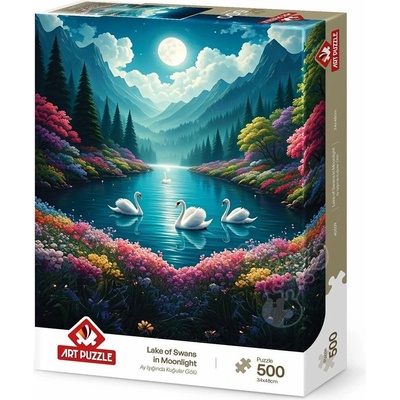 Art Labutí jezero v měsíčním světle 500 dílků