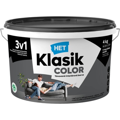 HET Klasik color 4kg barevná malířská barva