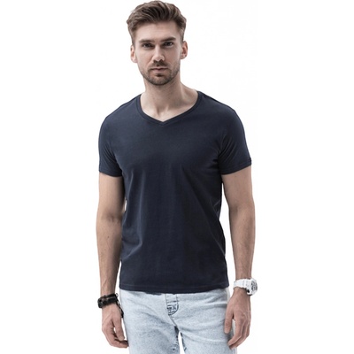 Pánské triko s krátkým rukávem Leptir 701/02 V-neck