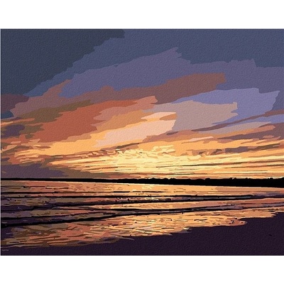Zuty Romantický západ slunce 50 x 40 cm vypnuté plátno na rám