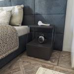 ASIR GROUP Нощно шкафче TEKOBA 52x42 cм антрацит (AS1275)