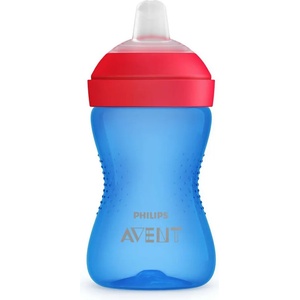 Philips AVENT Неразливаща се чаша с мек накрайник, 300мл, 9м+, синя (00A.0526.001)