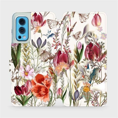 Mobiwear Flip OnePlus Nord 2 5G MP01S Rozkvetlá louka