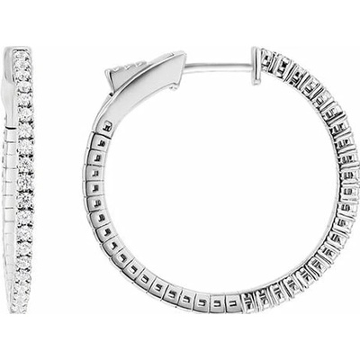 Eppi Zlaté flexi kruhové náušnice s diamantmi Tomlin E47642