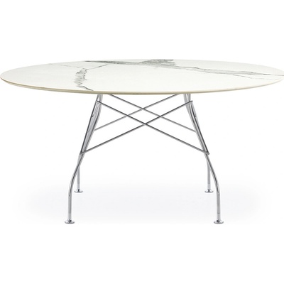 Kartell Jedálenský stôl GLOSSY XXL viac variantov Farba Bílá Chrom