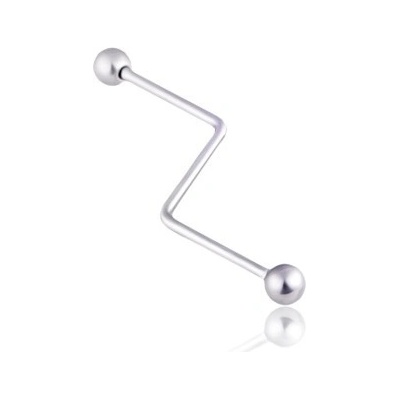 Šperky eshop ocelový piercing do ucha s kuličkami schod AC8.09
