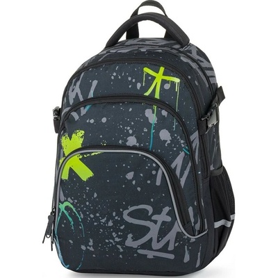 Oxybag OXY SCOOLER batoh Graffiti modrá