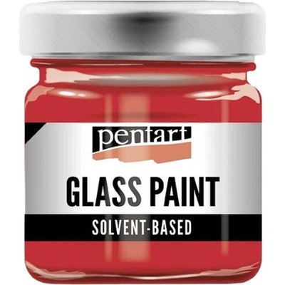 Pentart Farba na sklo a porcelán červená 30 ml