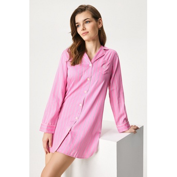 Ralph Lauren Дамска нощница Ralph Lauren Cotton Sateen къса (ILN32489_674_kos)