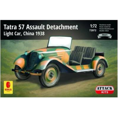 Attack Hobby Kits Tatra 57 Assault Detachment Light Car China 1938 1:72