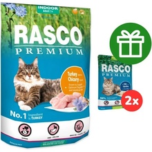 Rasco Premium Cat Kibbles Indoor Turkey Chicori Root 0,4 kg