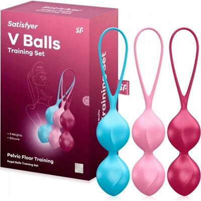 Satisfyer V Balls Double set 3 ks barevné – Zboží Dáma