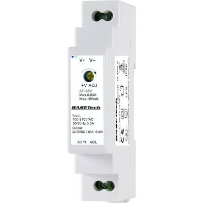 Basetech PSDS-15-24-2 sieťový zdroj na montážnu lištu (DIN lištu), 24 V, 0.63 A, 15 W, výstupy 1 x