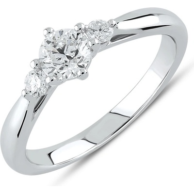 Lillian Vassago Zásnubní briliantový prsten z bílého zlata LLV59 DR065W