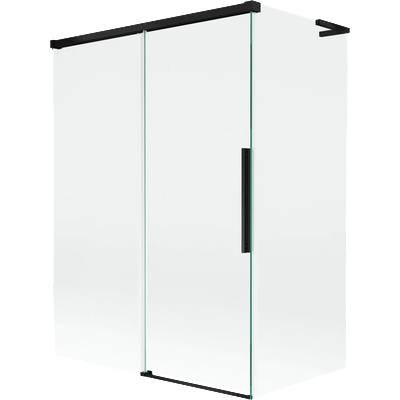 Mexen Rox L сгъваем параван за вана с 2 крила 120 + 70 x 150 cm, прозрачен, черен - 8C9L-120-070-70-00 (8C9L-120-070-70-00)
