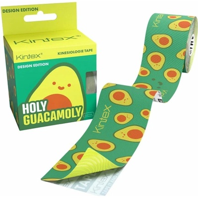 Kintex Design Kineziologický tejp Holy Guacamoly 5 m x 5 cm