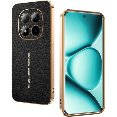 Xiaomi Калъф за Xiaomi Redmi Note 15 Pro 5G (Global) с Litchi Texture TPU и PU Покритие - Черен, Червен