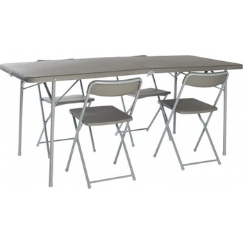 Vango ORCHARD XL 182 TABLE AND CHAIR SET grey Šedá stůl a židle