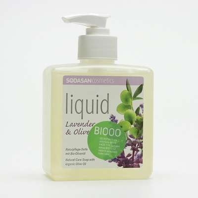 Sodasan Levandule & oliva tekuté mýdlo BIO 300 ml