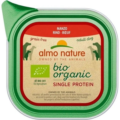 Almo Nature Bio Organic Single protein Adult Dog hovädzie 150 g