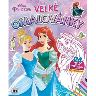 Jiri Models Omalovánky velké se samolepkami Disney Princezny