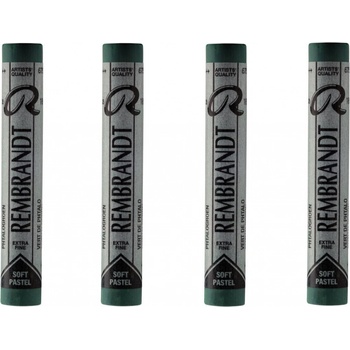 Rembrandt Soft Pastel sada suchých pastelov permanent green light 9 4 ks