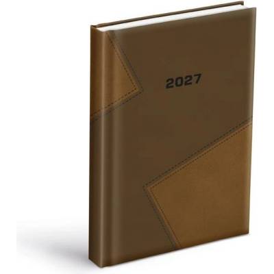 MFP D801 A5 Denní 2027 hnědý-hnědý