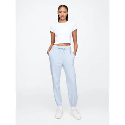 GAP Sweatpants with Logo Women svetlomodrá