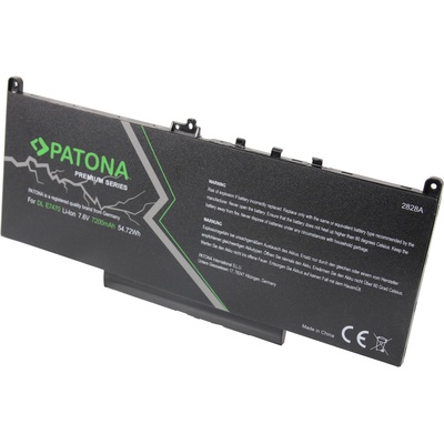 PATONA Батерия за Dell Latitude E7260 / E7270 / E7470, 7200 mAh (2828)