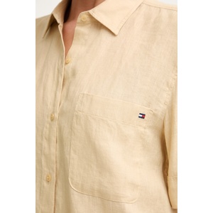 Tommy Hilfiger риза дамска от лен (WW0WW48925) - answear - 117,33 лв