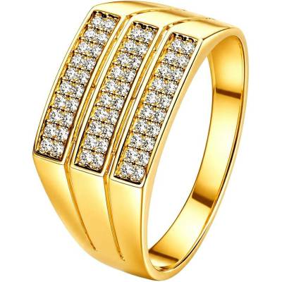 Zlaton Prsten žluté zlato osazený zirkony N20052602886