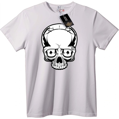 NOONEBRAND Тениска Череп с Бодлива Тел - XS, Black