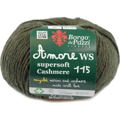 Borgo de' Pazzi Amore WS Super soft Cashmere 115 Tm. zelená 45