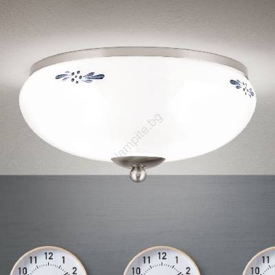 Orion DL 7-673- Плафон LANDHAUS 2xE27/60W/230V Ø 28 см мм хром/бял (OR0187)